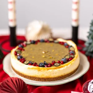 Pistachio cheesecake